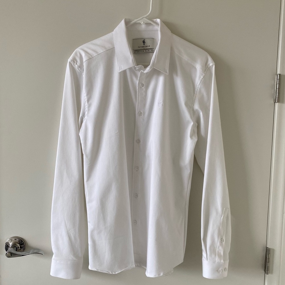 Father Sons white dress shirt